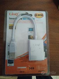 Adattatore , convertitore USB 3.0 a Hdmi. Nuovo