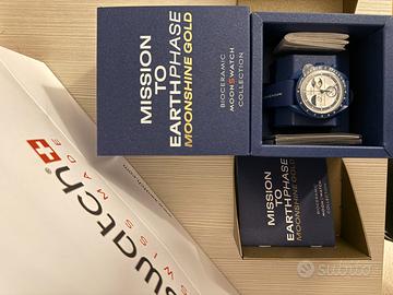 Omega Swatch Moonswatch Earthphase Moonshine Gold