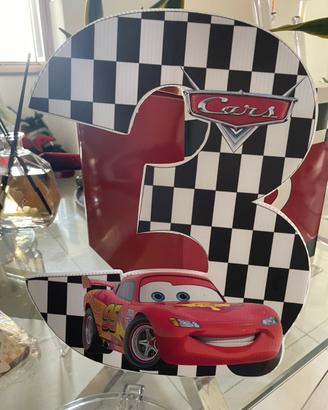 Allestimento festa di Compleanno tema Cars