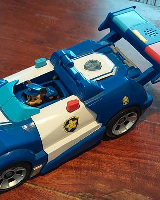 chase e macchina polizia paw patrol gigante 