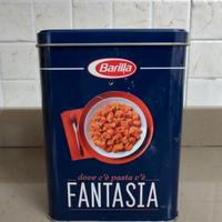 scatola latta Barilla 