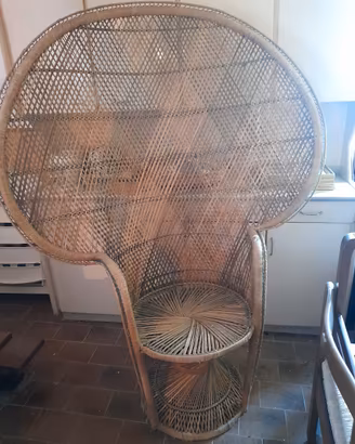 sedia pavone rettan 
