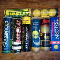 palline tennis vintage tubi