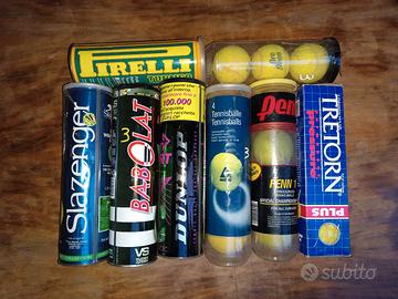 palline tennis vintage tubi