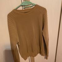 Felpa marrone Bershka M