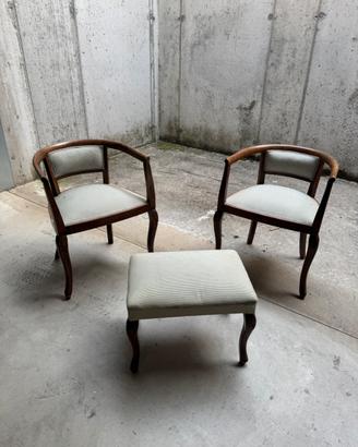 Set Poltre e Poggiapiedi