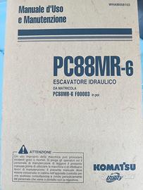libro uso e manutenzione komatsu pc88 mr6 