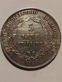 5 LIRE 1848  Lombardo-Veneto