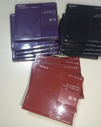 Lotto supporti minidisc Sony Color Collection 74