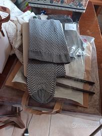 collant donna bianco e nero