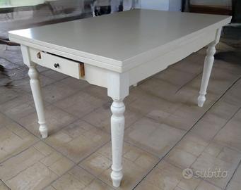 Tavolo legno cm 140 x cm 90 allungabile 10 POSTI
