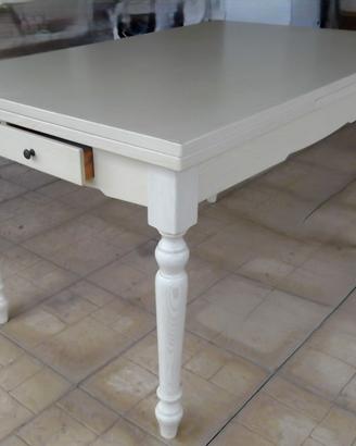 Tavolo legno cm 140 x cm 90 allungabile 10 POSTI