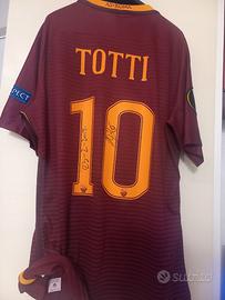 Maglia Francesco Totti indossata Roma-Villa Real