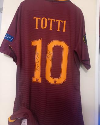 Maglia Francesco Totti indossata Roma-Villa Real