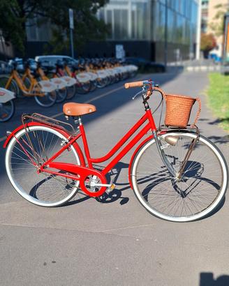 Bici Donna Rosso Vintage 28"