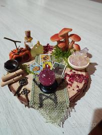 mini decorazione halloween con funghi