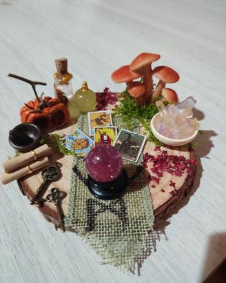 mini decorazione halloween con funghi