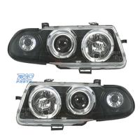 FARI PER OPEL ASTRA F 94-98 ANGEL EYES FONDO NERO 