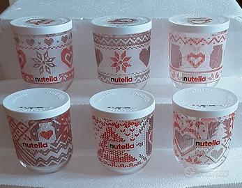 N.6 bicchieri da collezione Nutella Natale 