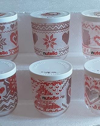 N.6 bicchieri da collezione Nutella Natale 