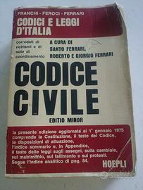 Hoepli Codice civile Franchi-Feroci-Ferrari 1975