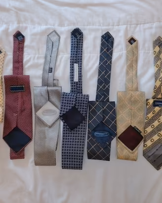 cravatte Vintage made in Italy  100%seta