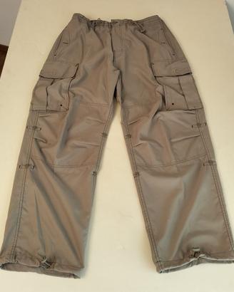 Pantalone Gap gamba larga con tasconi L beige