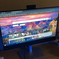 monitor dell con webcam, microfono casse integrate