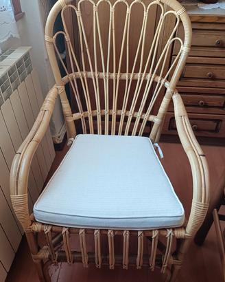 Sedia/poltrona in bamboo