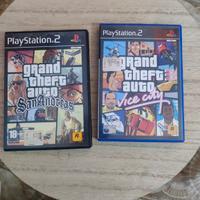 GTA San Andreas e GTA Vice City PlayStation 2