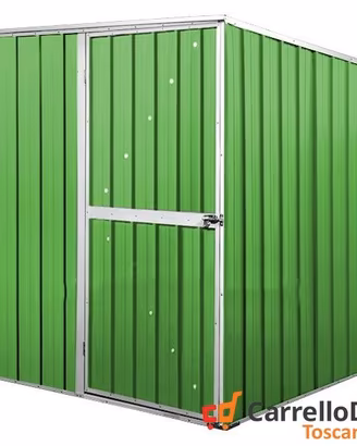 Box da giardino lamiera 175x185cm verde chiaro