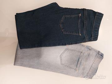 Leggings bambina simil jeans H&M 7-8Y
