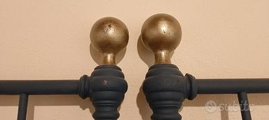 testiera e pediera letto antico