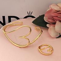 bracciale e anello Pandora modello cuore 