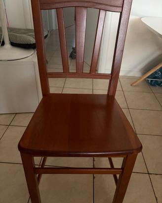 SEDIE LEGNO COLOR CILIEGIO