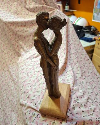 statua per arredamento ottone 