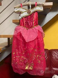 Vestito aurora originale disney store 5/6 anni