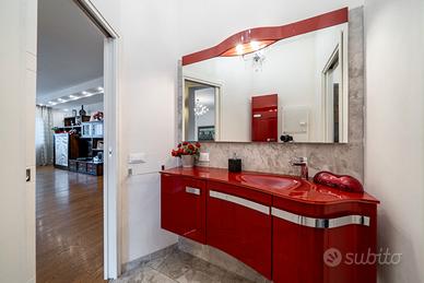  arredo bagno con specchio e pensile doppio