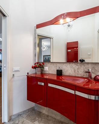  arredo bagno con specchio e pensile doppio