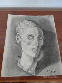 disegno matita su carta, pezzo unico. 