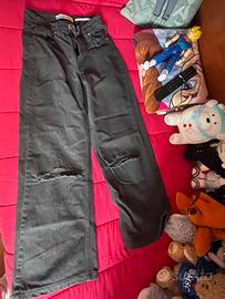 Jeans nero palazzo di berska