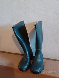 Stivali alti verdi in PVC taglia 36