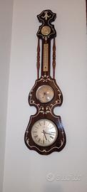 orologio con termometro e barometro antico 