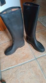 stivali equitazione  imbottiti in gomma tg 36