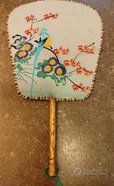 ventaglio vintage dipinto a mano