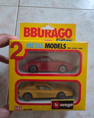 Bburago ferrari testarossa porsche911  1/43 1:43