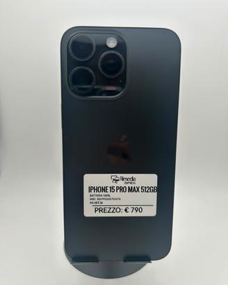 iPhone 15 Pro Max 512GB nero usato garanzia 