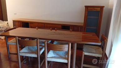 Salotto completo legno 