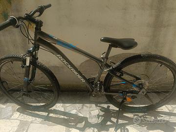 bicicletta mountain bike Rockrider ST 100 grigia