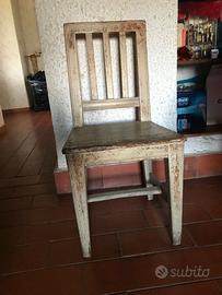 Antica sedia arte popolare svedese